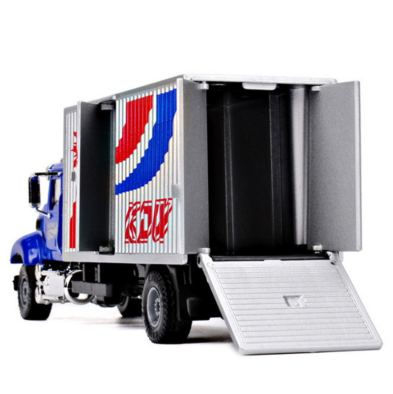 1:50 Diecast American Van Alloy Delivery Truck Toy Emulational Vehicle Model