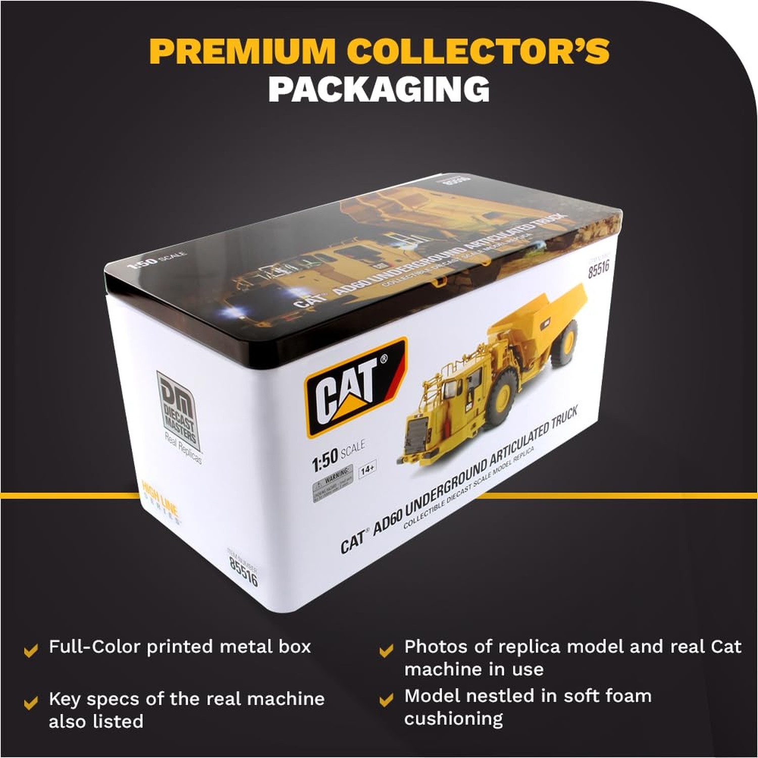 Caterpillar AD60 Articulated Underground Truck High Line Series Vehicle