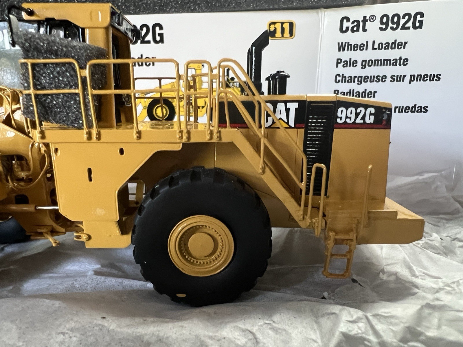 1/87th scale Classic Construction Models Brass Caterpillar 992G serial #138