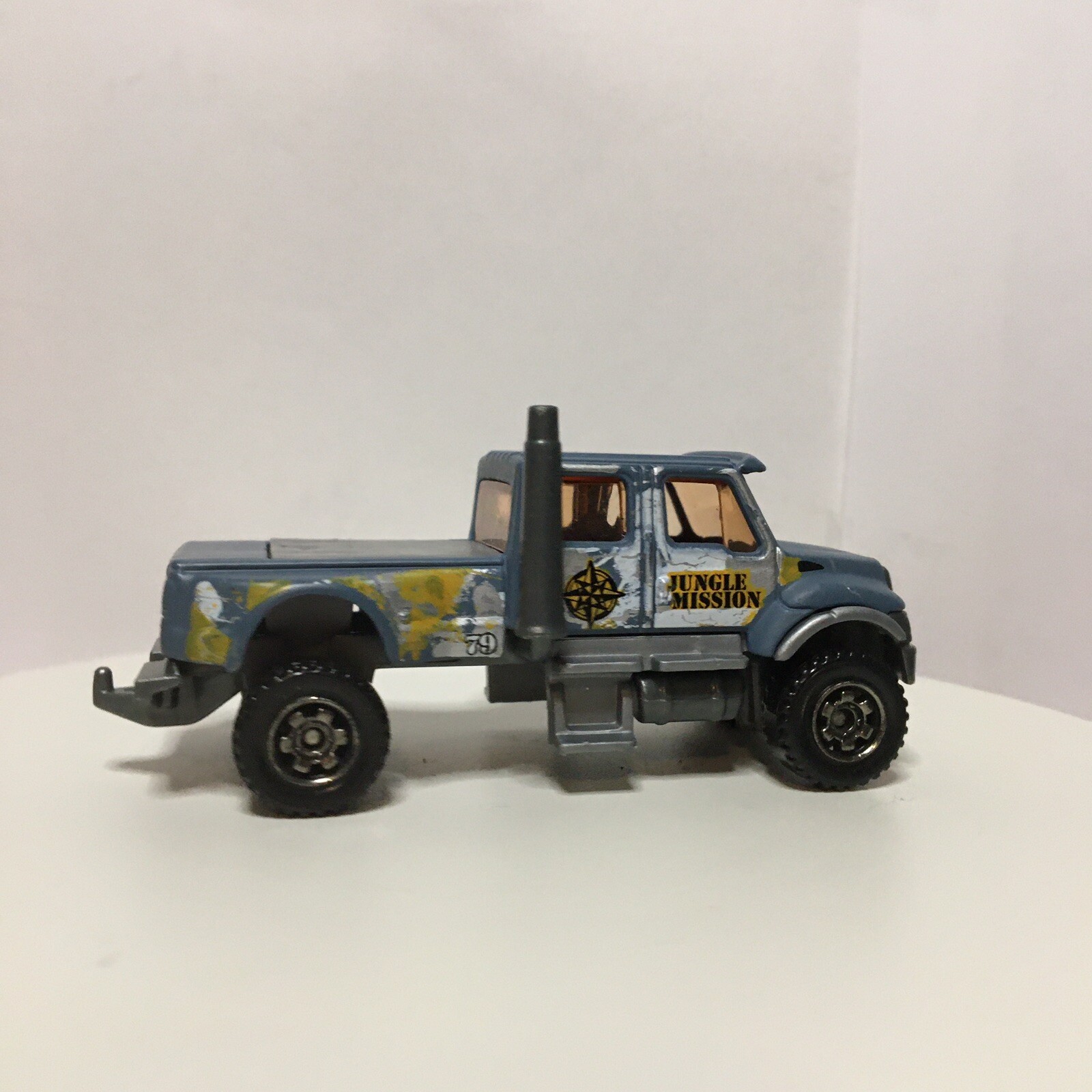 2017 Matchbox “Jungle Mission” International CXT TRUCK MATTE BLUE GREY NRMT VHTF
