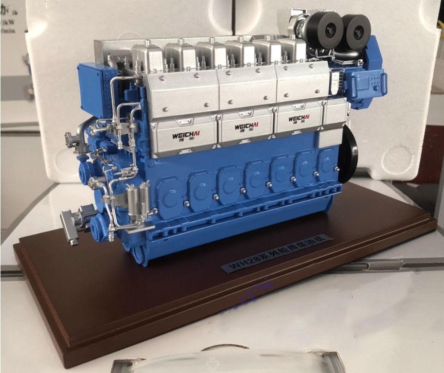 1:20 WEICHAI WH28 Marine Engine Large-Scale Engine Generator Diecast Model