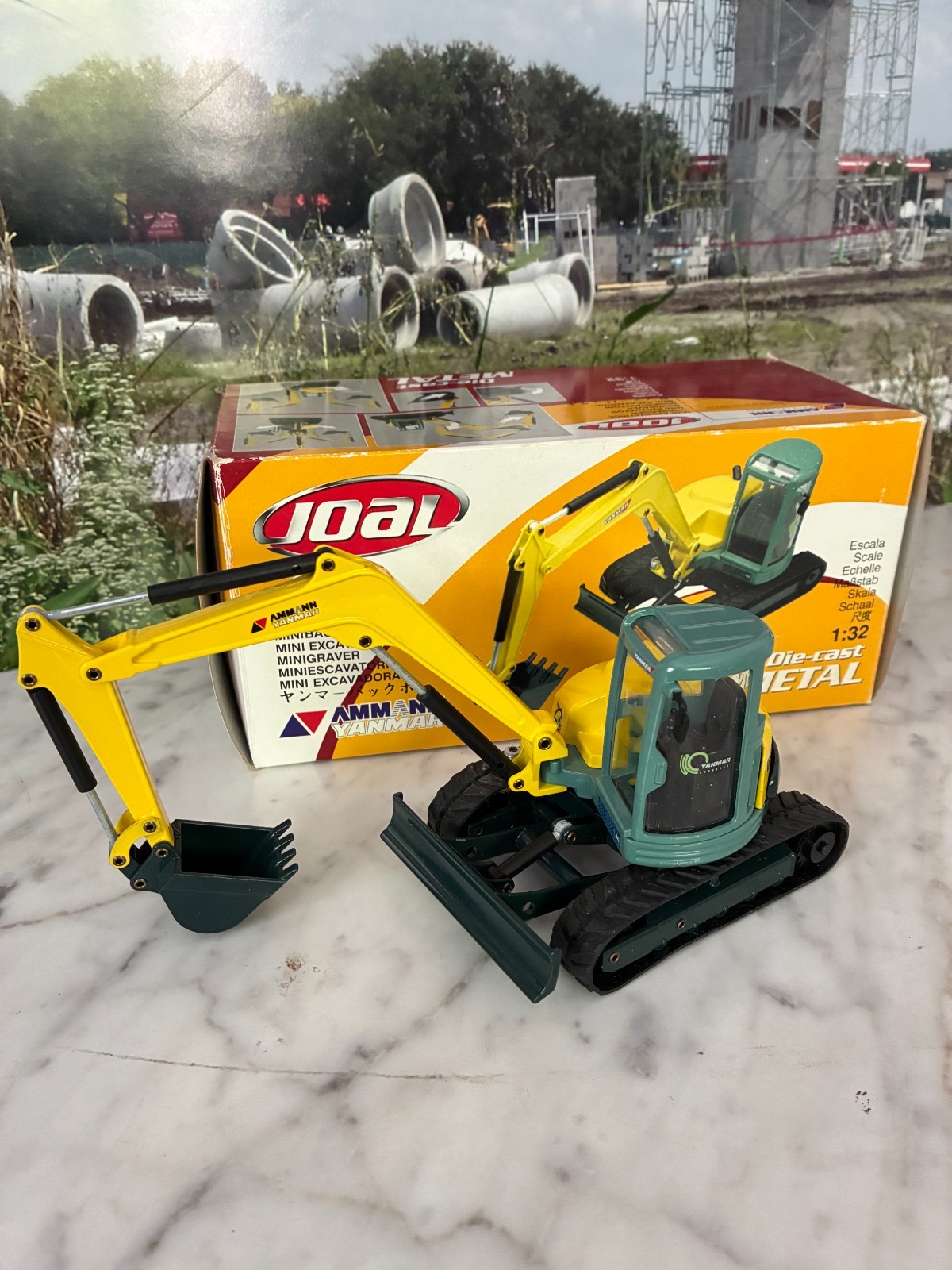 Yanmar Ammann model ViO70 Excavator. by Joal 1/32 scale