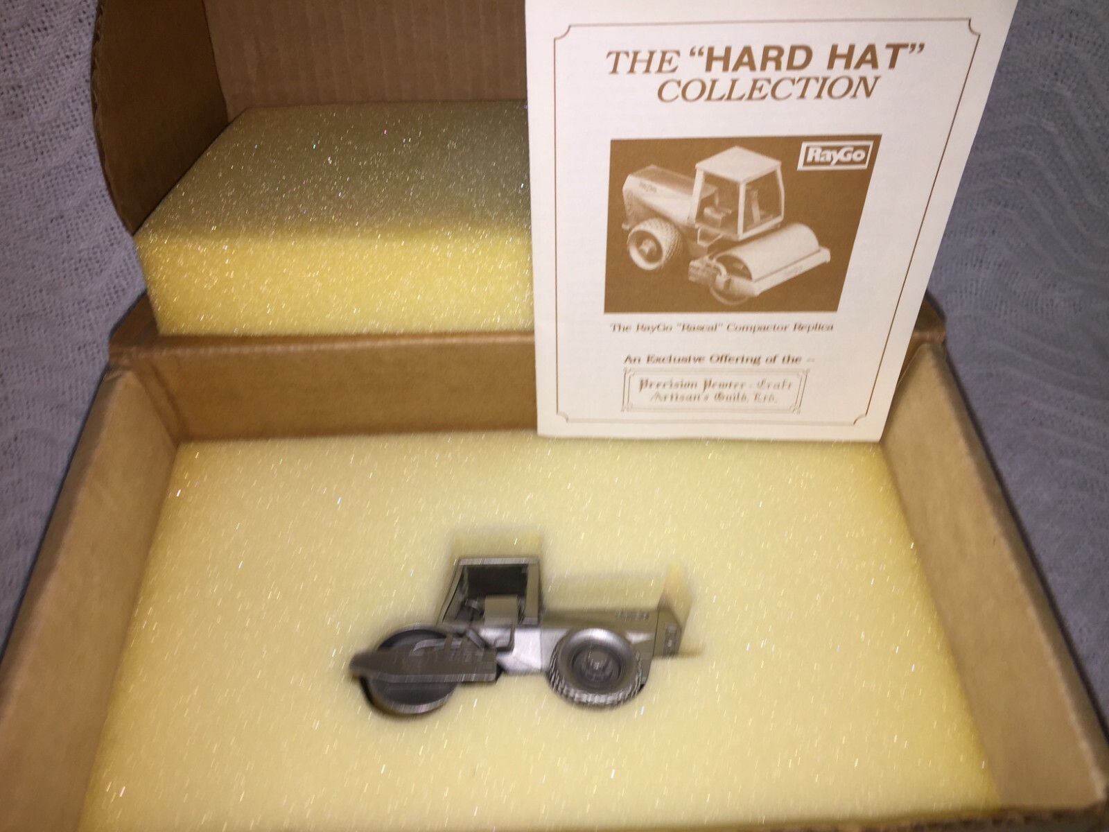 Precision Pewter Artisans RayGo Rascal 4100 Compactor Hard Hat Collection BOX #6
