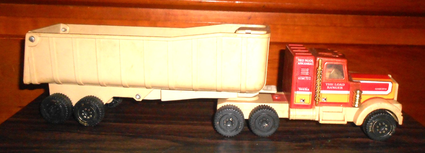 Vintage Tonka The Load Ranger Kenworth Semi Truck With Dump Trailer