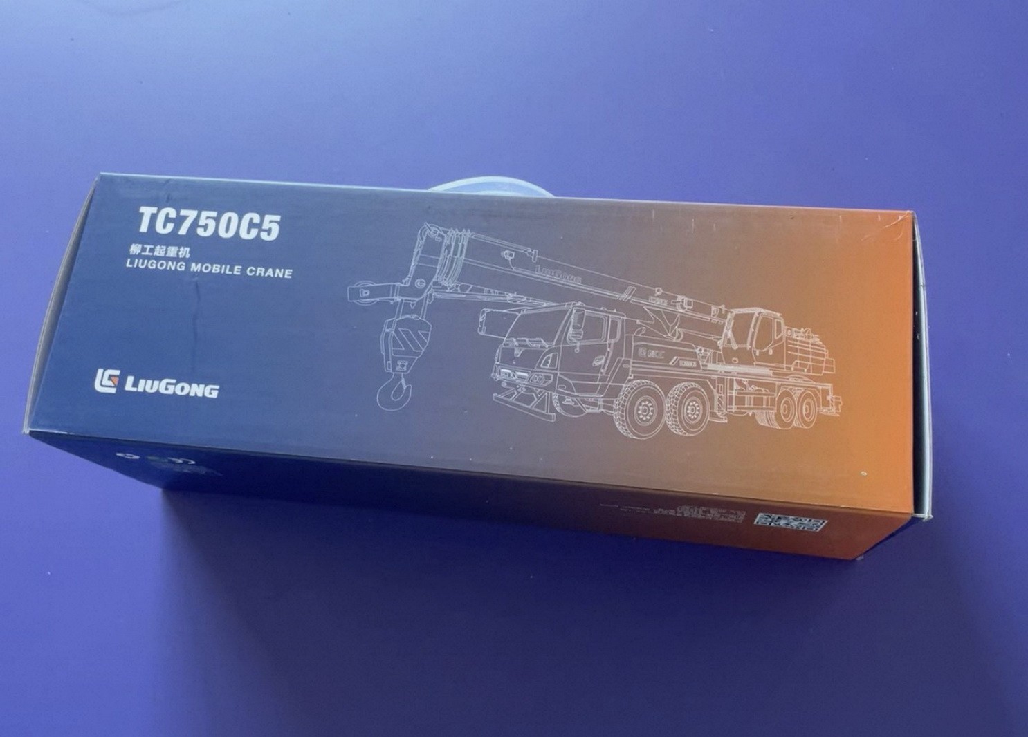 1/50 LIUGONG TC750C5 Automobile Crane Engineering Mechanical Truck Diecast Model