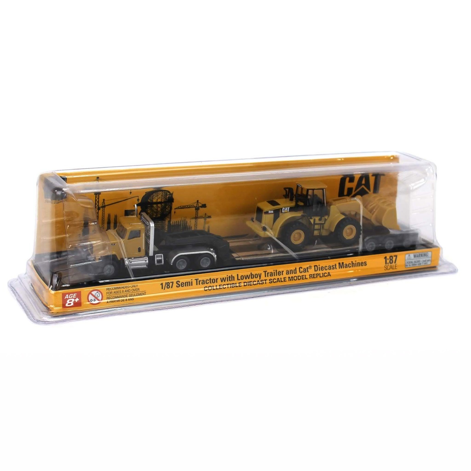 Diecast Masters 1/87 Caterpillar CT681 Day Cab Lowboy & 950G Wheel Loader 84418