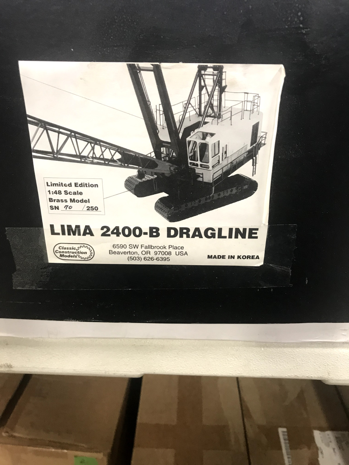 Lima 2400B Crawler Dragline Crane 1/48 CCM