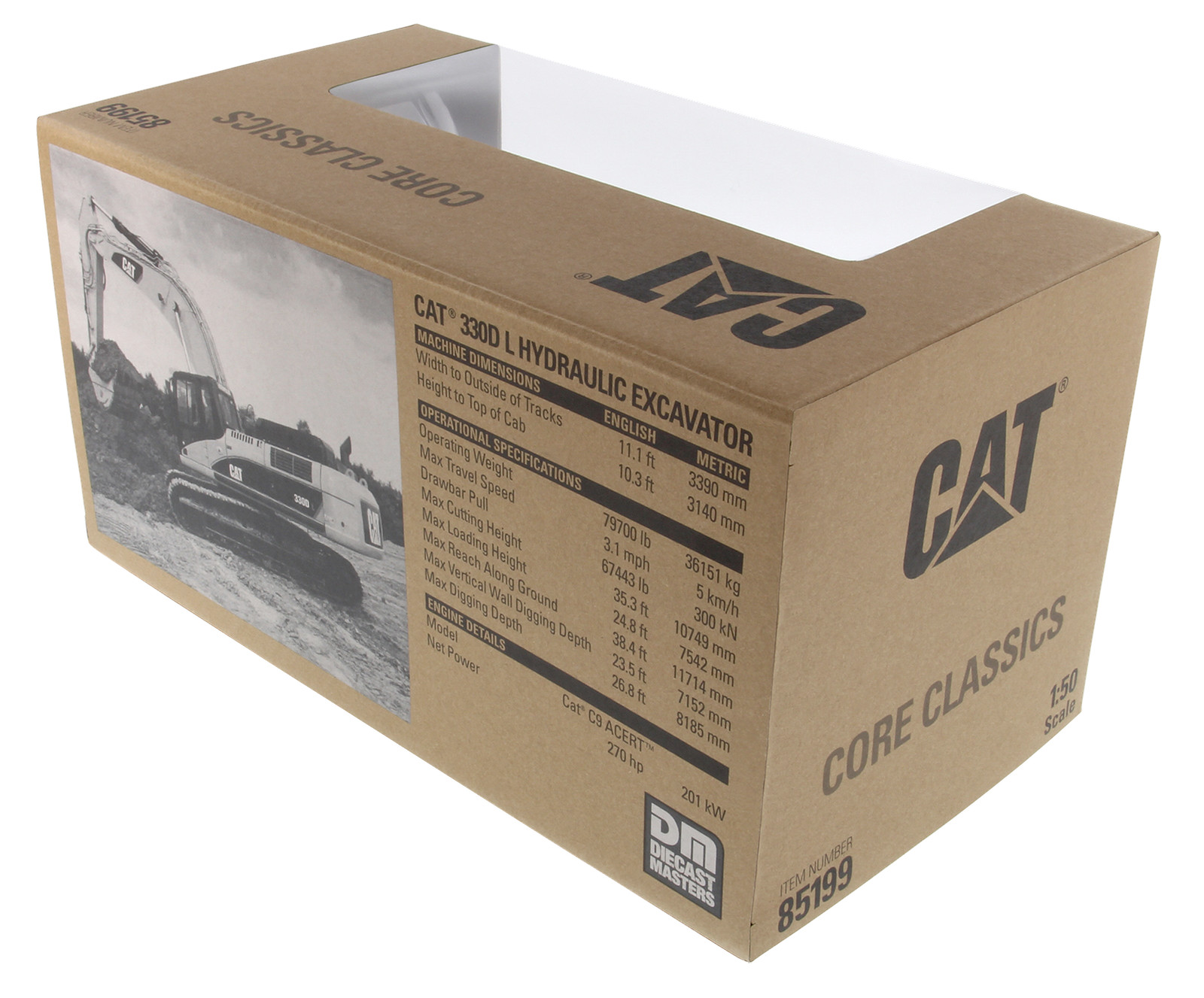 DIECAST MASTERS – CATERPILLAR 330D L with Figure – 1/50 – DCM8…