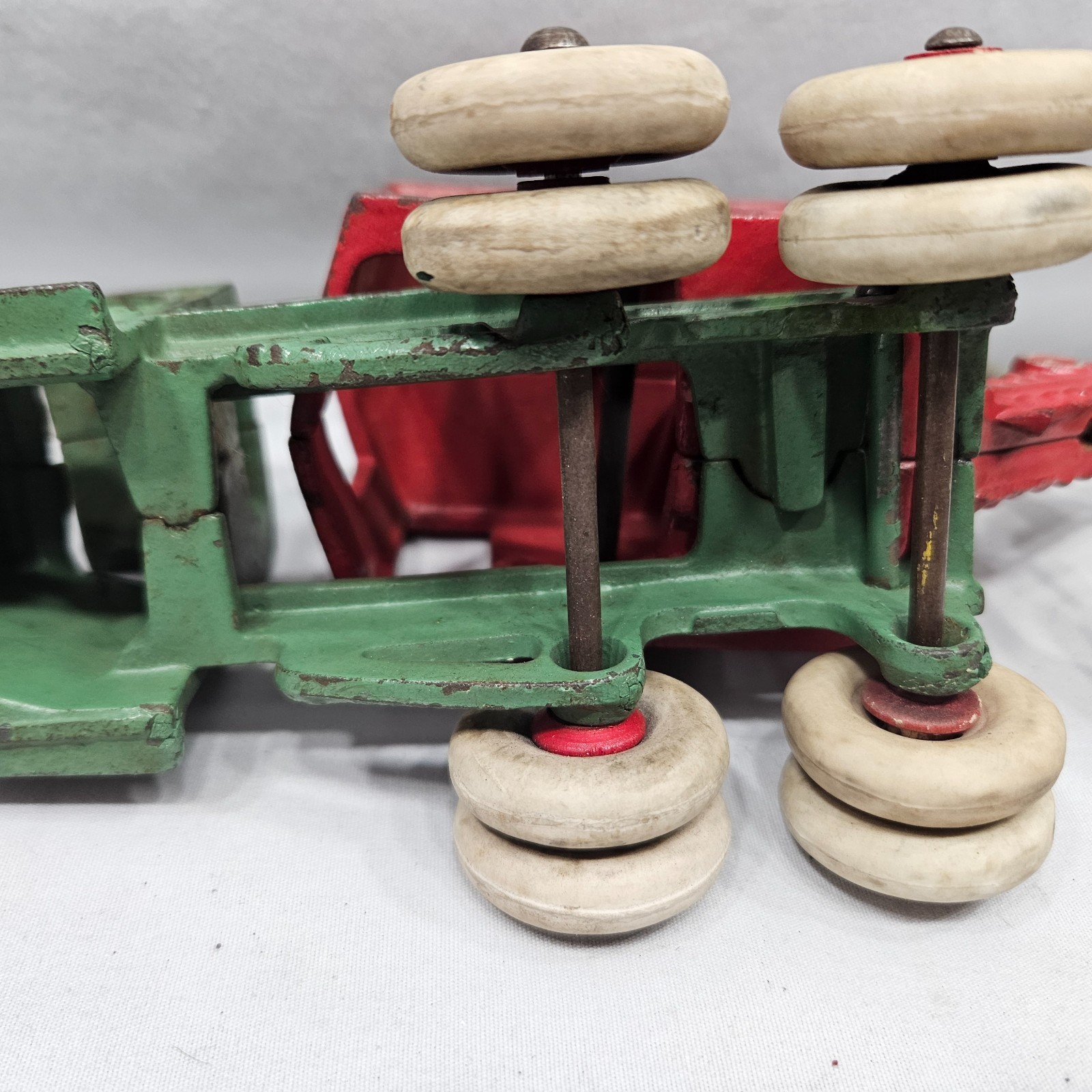 BH Excel Original 1920’s 10″ Lg CI Hubley General Steam Shovel Mack Truck