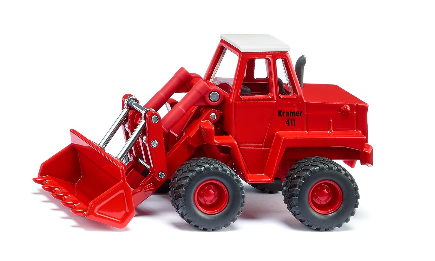 SIKU 3563 Kramer 411 Wheel Loader Toy 1:50 Metal/Plastic Red Moveable Bucket
