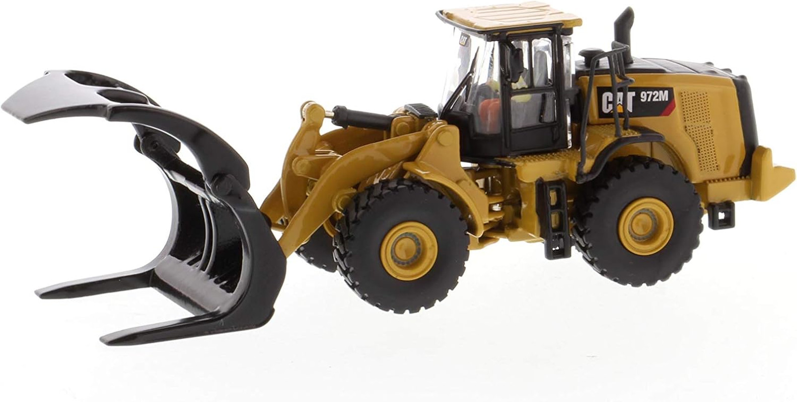 CAT Caterpillar 972M Wheel Loader with Log Fork and Operator High Line Series 1/