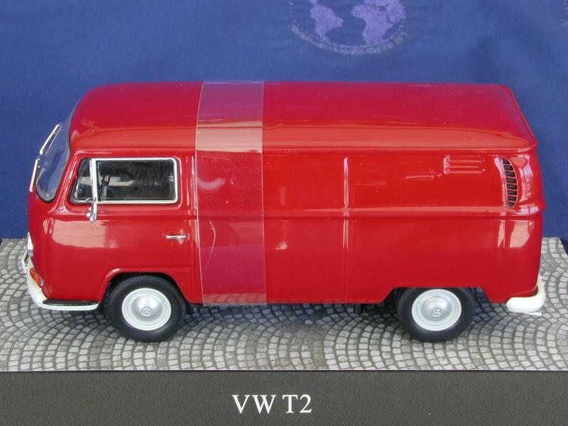 BUB 11251 Volkswagen Box Van T2 – Dark Red – 1/43 O Scale Die-cast MIB