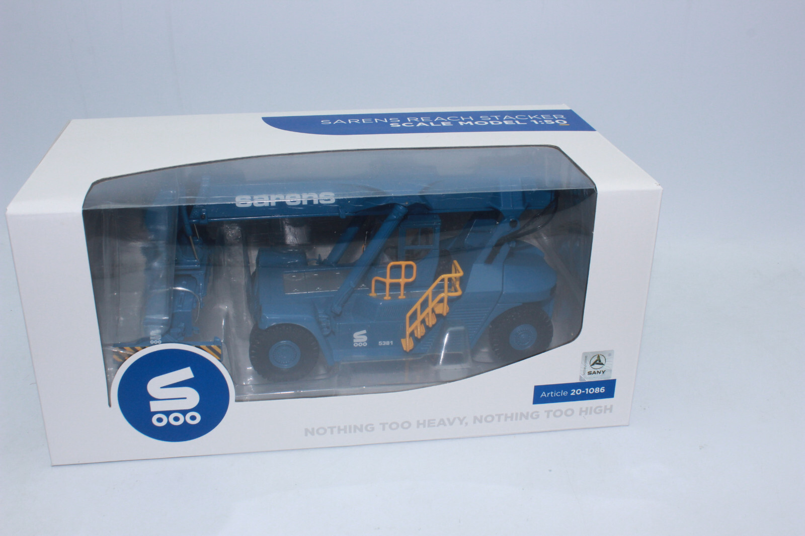 IMC 20-1086 Sarens Container Reach Stacker Forklift 1:50 New OVP