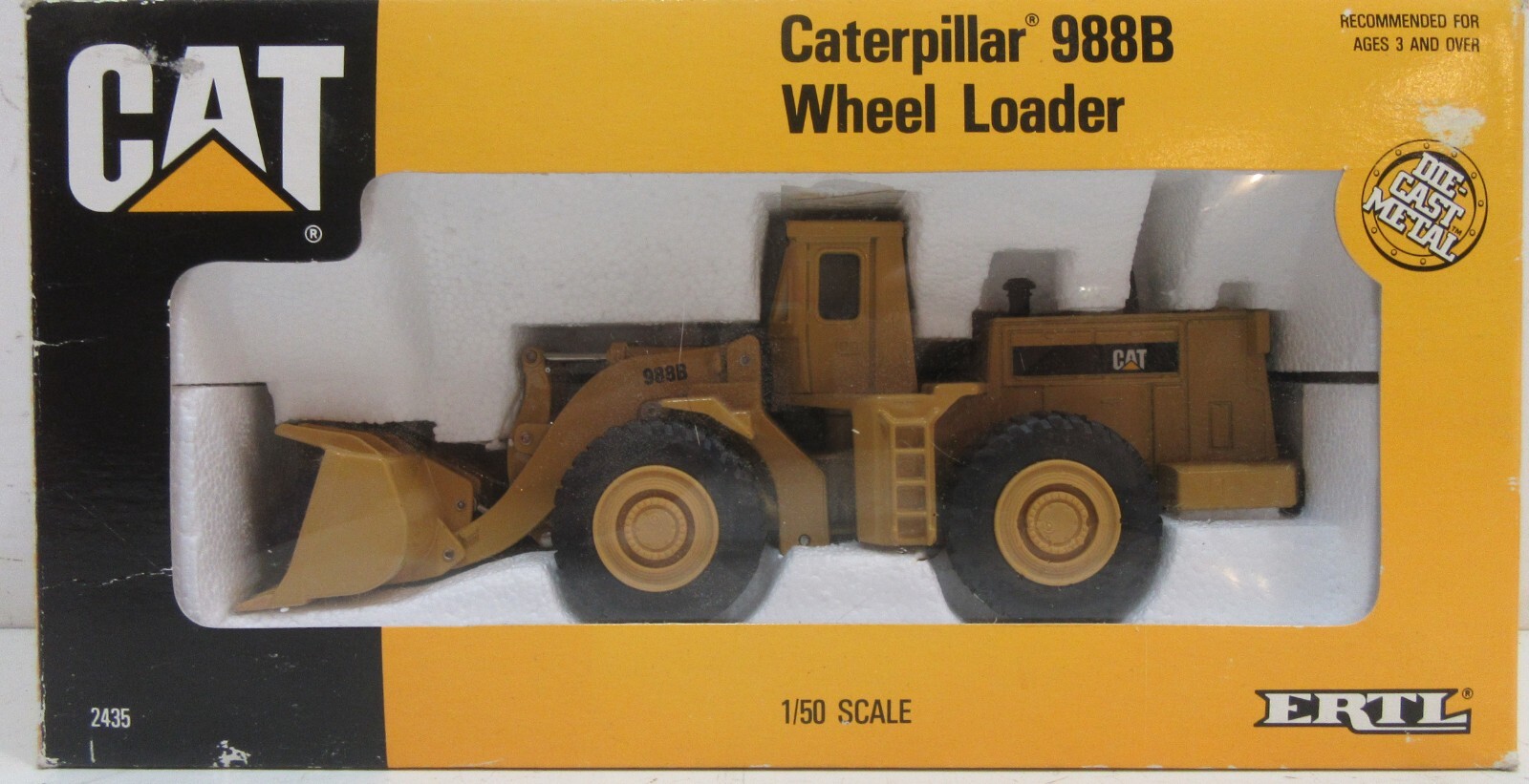 ERTL 1/50 Scale Caterpillar 988B Wheel Loader Collectors 1992 NOB