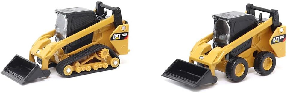 Diecast Masters | 1:64 Scale Cat 272D2 Skid Steer Loader & Cat 297D2 Compact