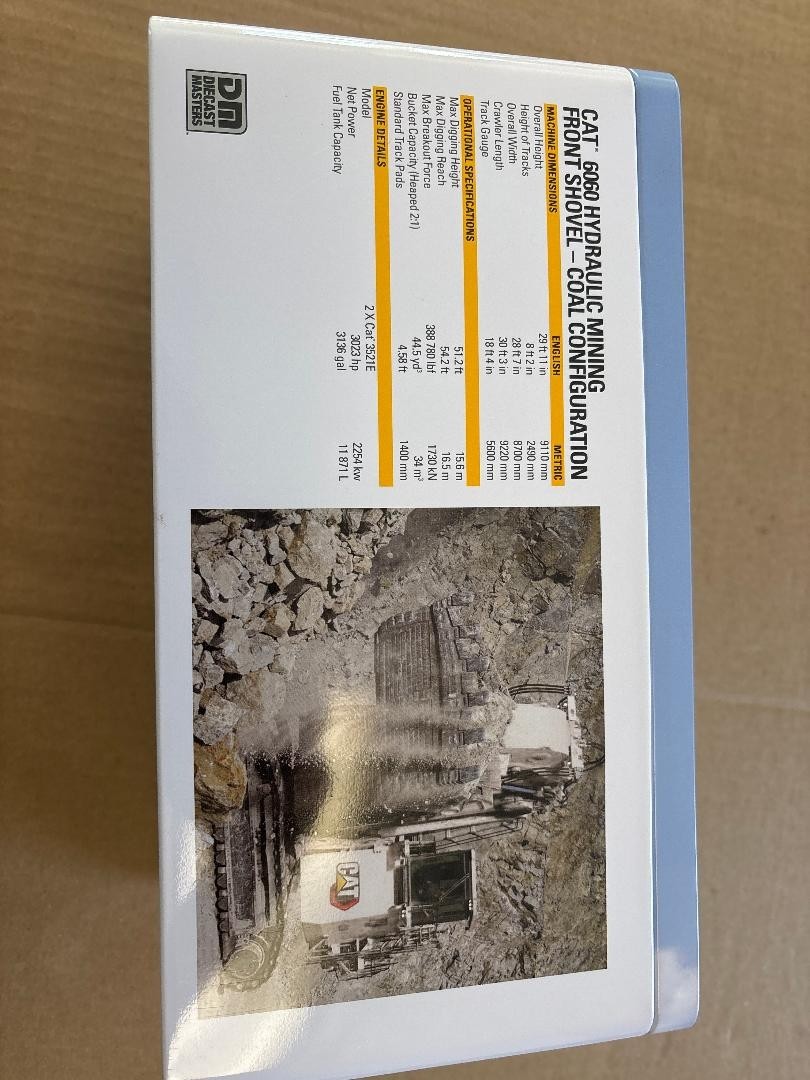 1:87 CATERPILLAR 6060 HYDRAULIC COAL MINING FRONT SHOVEL DIECAST MASTERS 85653