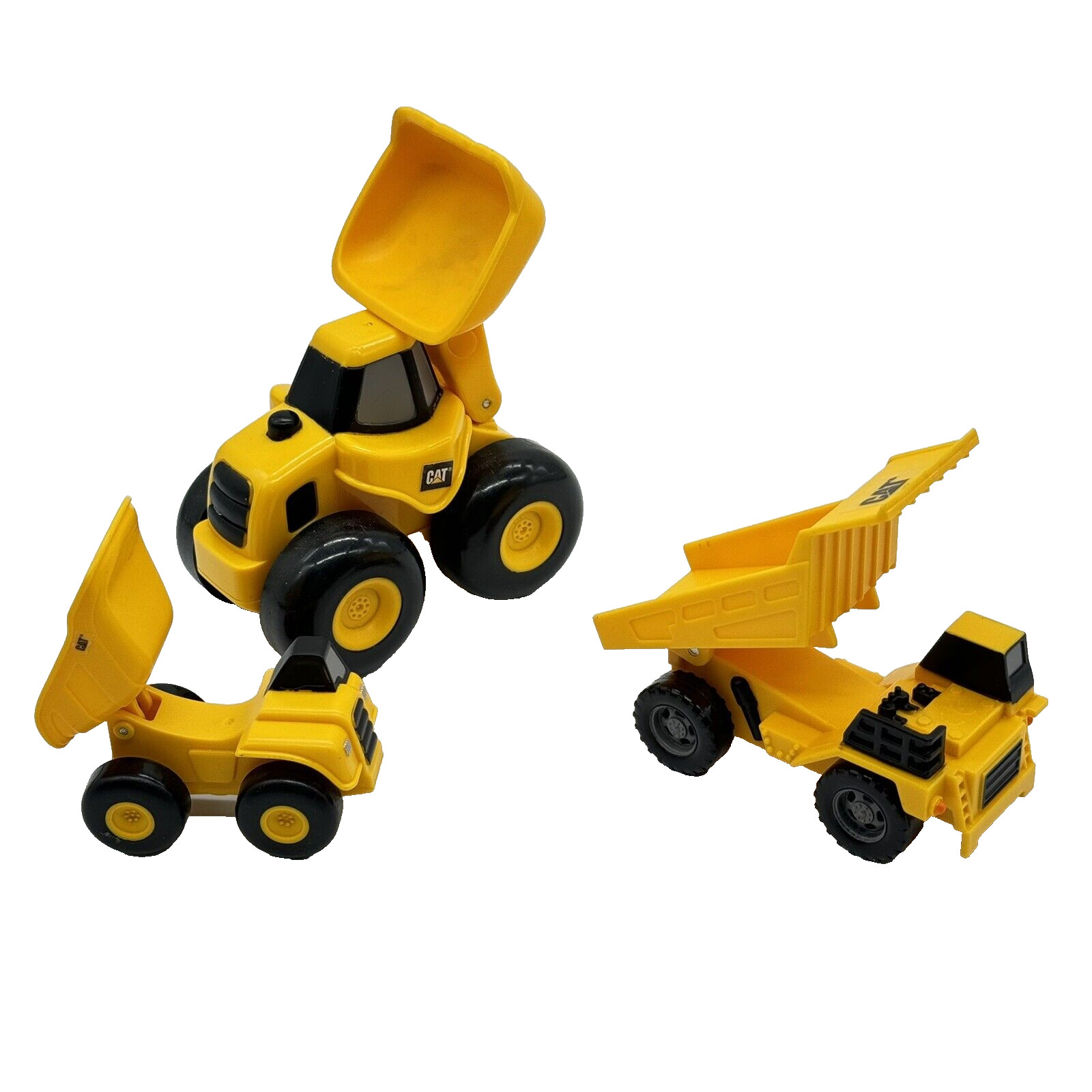 Toy State CAT Dump Truck Tractor Loader Construction Lot 3 EUC