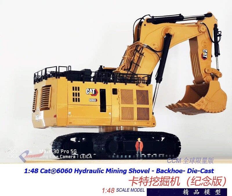 1:48 CAT6060FS Hydraulic Mining Shovel Backhoe Excavator Machine Diecast Model