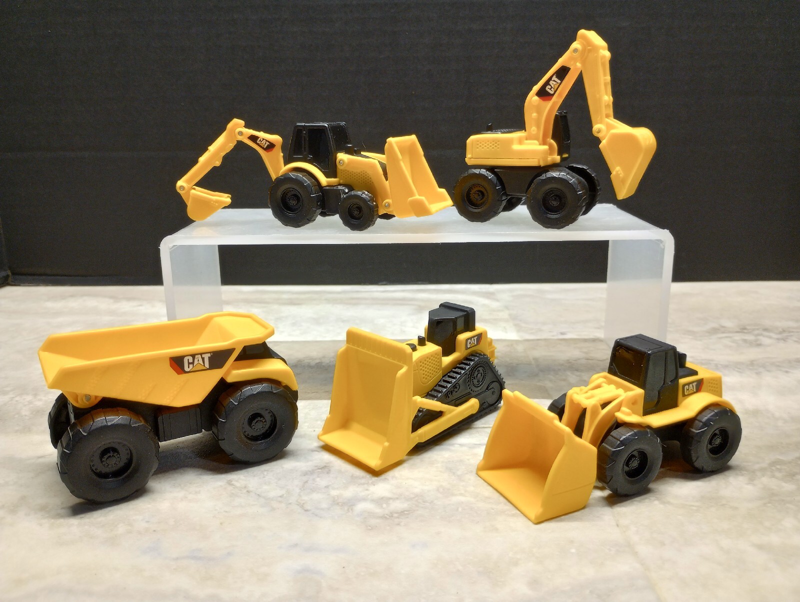 Caterpillar CAT Mini Machines Construction Trucks Toy Set – Lot of 5
