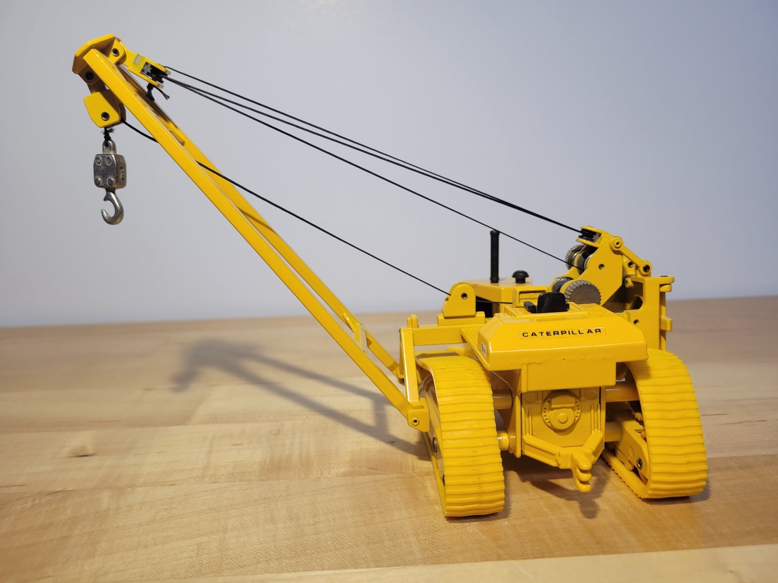 Vintage Joal Spain 224 Caterpillar 591 Pipelayer Sideboom Crane Diecast Model