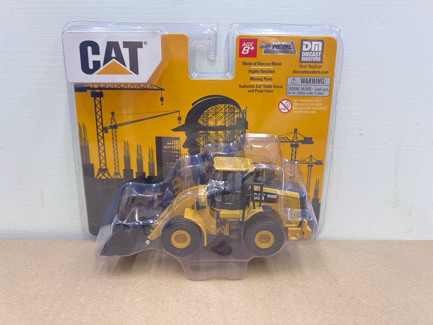 DM 1/64 Scale Cat 950M Wheel Loader Diecast Model Toy Collection Gift 84646CS