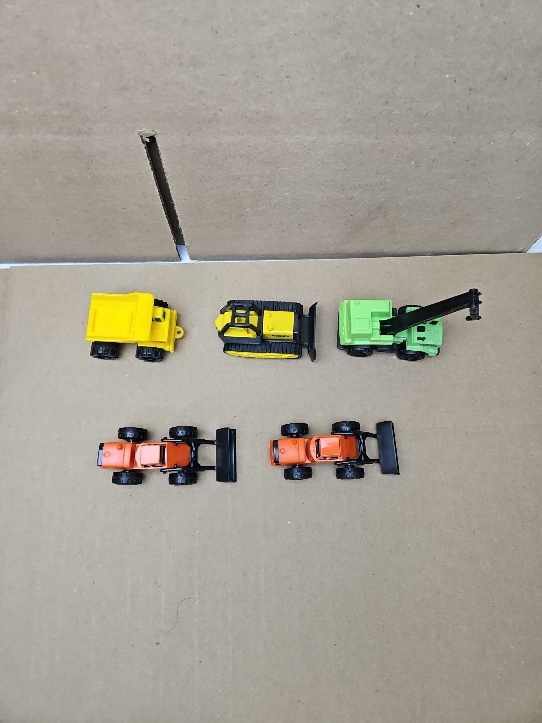 5 Vintage Tonka Truck Lot Bulldozer Front End Loader Crane Dump Truck 1994 1992