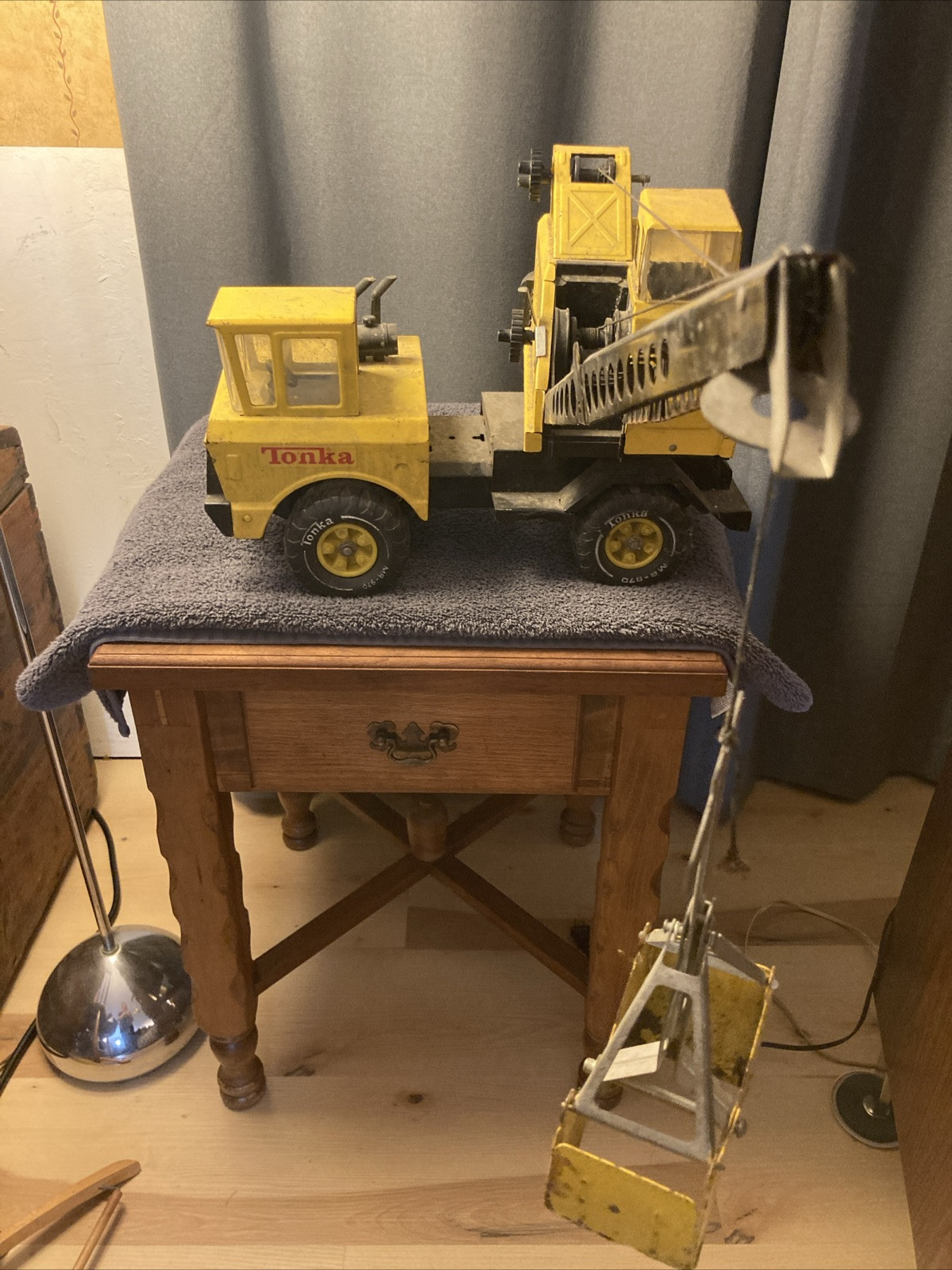Vintage 1970s Mighty Tonka Turbo Diesel Toy Crane Truck # 37180 MR-970 Barn Find