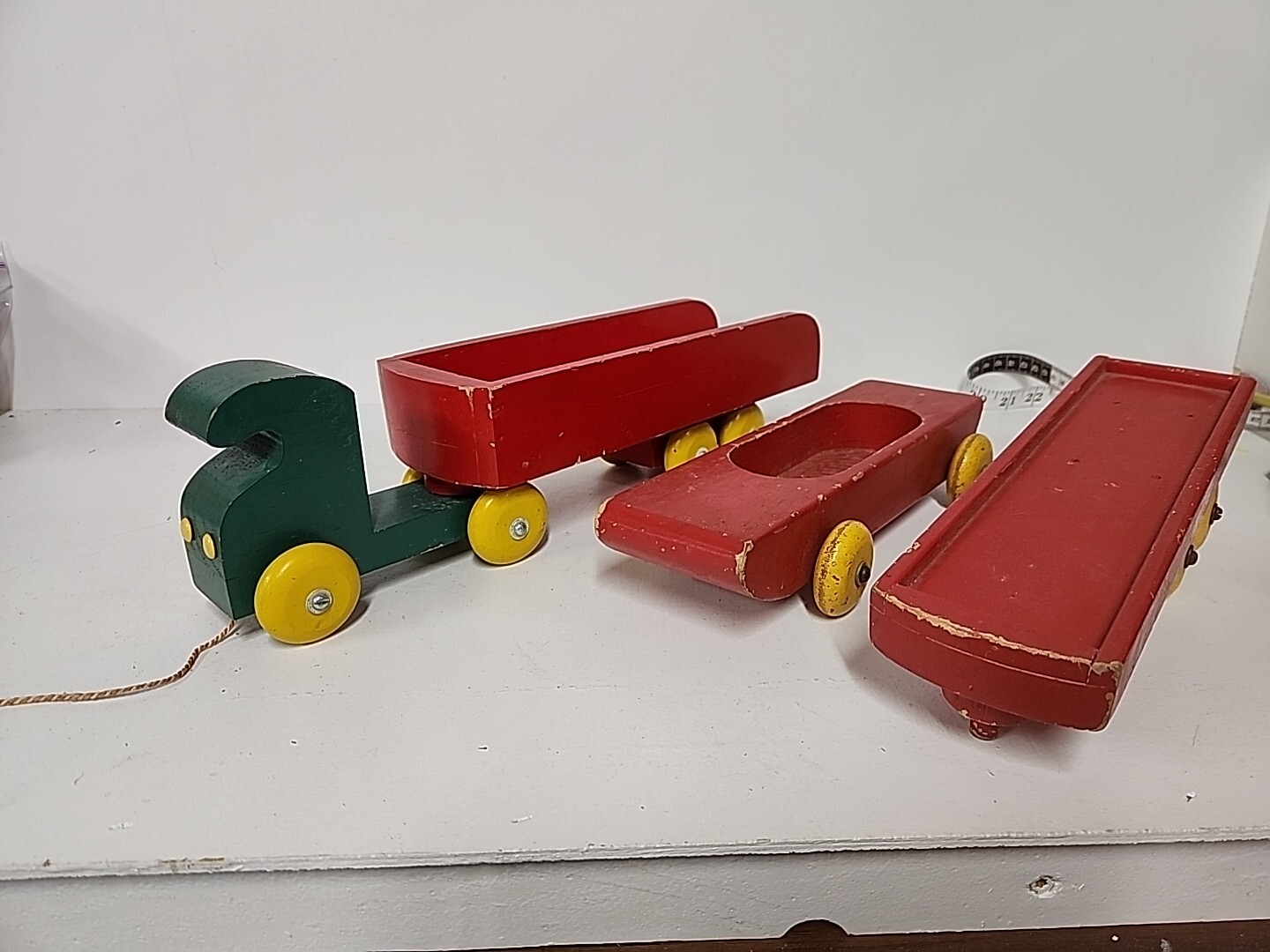 Pull Toy Truck and Trailers