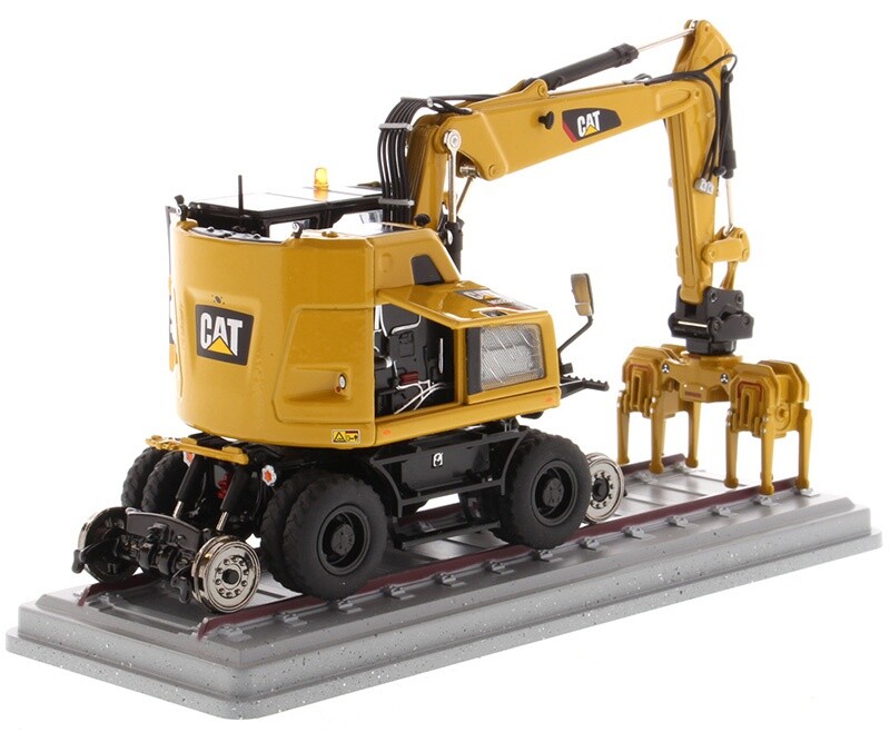 1:50 DM M323F Railroad Wheeled Excavator Construction Machine Diecast Model