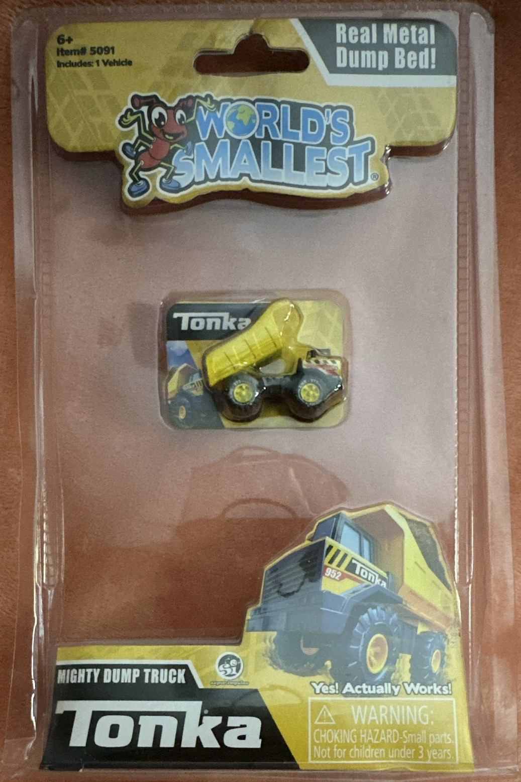 Tonka World’s Smallest Mighty Dump Truck Metal Yellow/Black MPN 5091