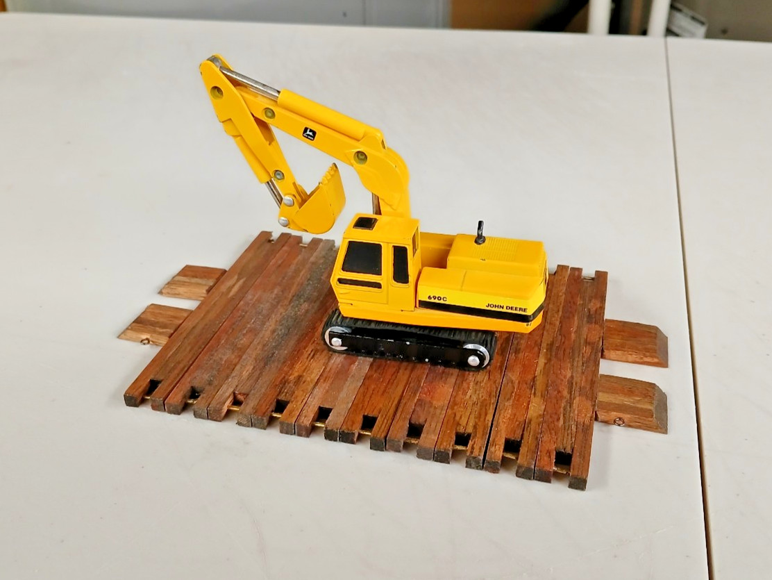 1/64th Excavator and Crane Mats w/Ramps (10 Mats, 4 Ramps) Hand Crafted.