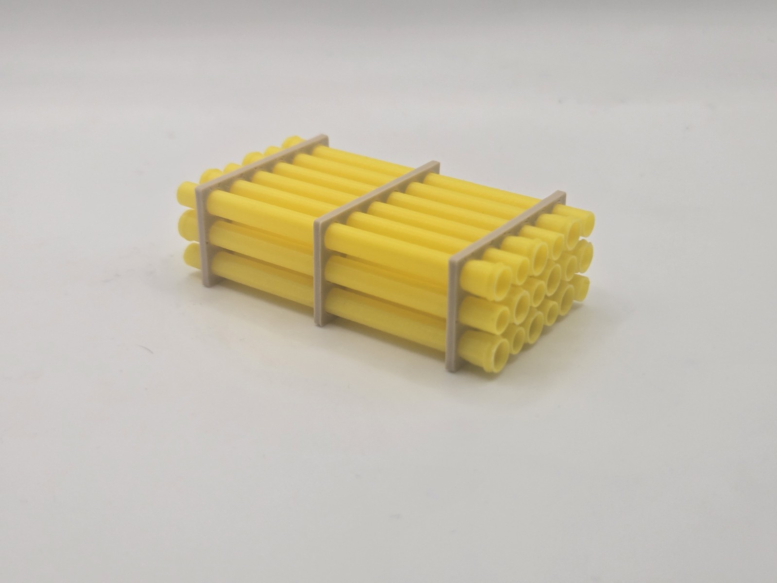1/64 Scale 12″ Yellow Pipe Trailer Load/Diorama Accessory