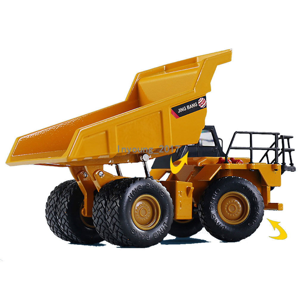 1:80 Dump Truck Construction Vehicle Model Diecast Toy Trucks for Boys Yellow
