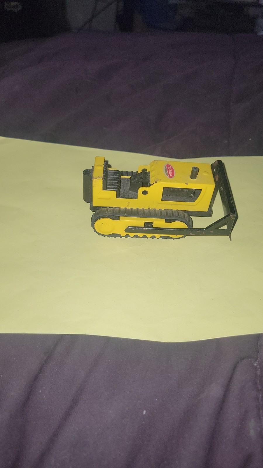 Vintage Yellow Tonka Mini Bulldozer