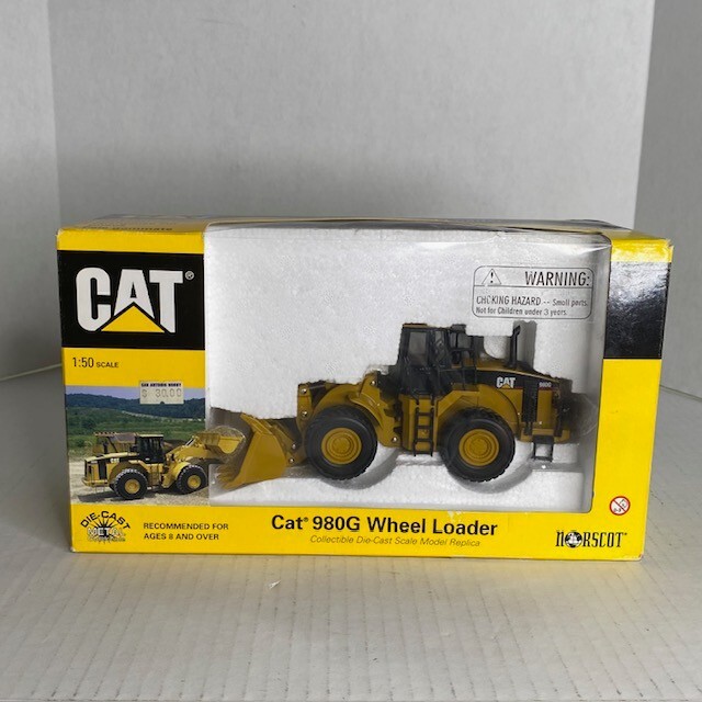 CAT 980G Wheel Loader 1:50 Scale Collectible Die Cast By NORSCOT Model #55027