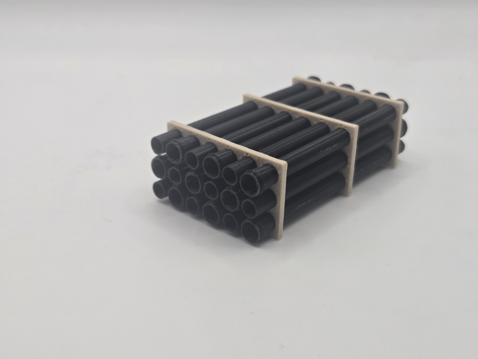 1/64 Scale 12″ Black Pipe Trailer Load/Diorama Accessory