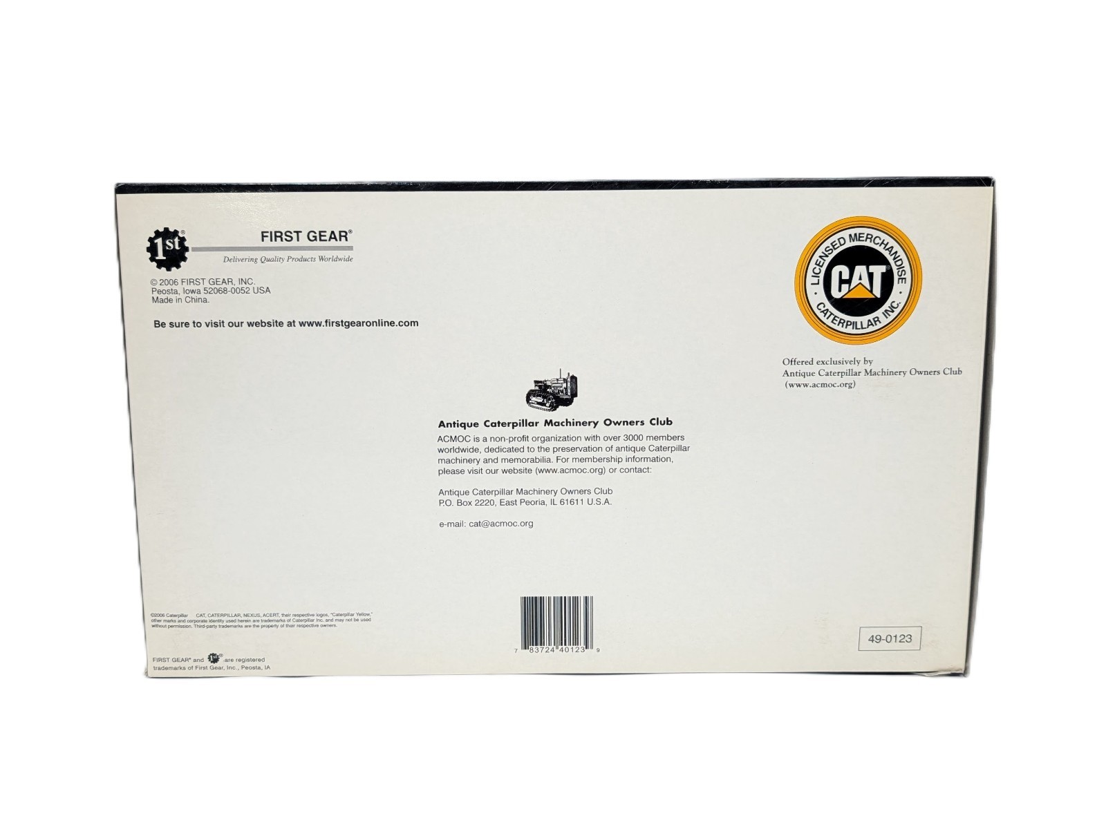 1/25 CAT D9 Series D Tractor with Cable Blade – ACMOC Show Edition 1 of 200