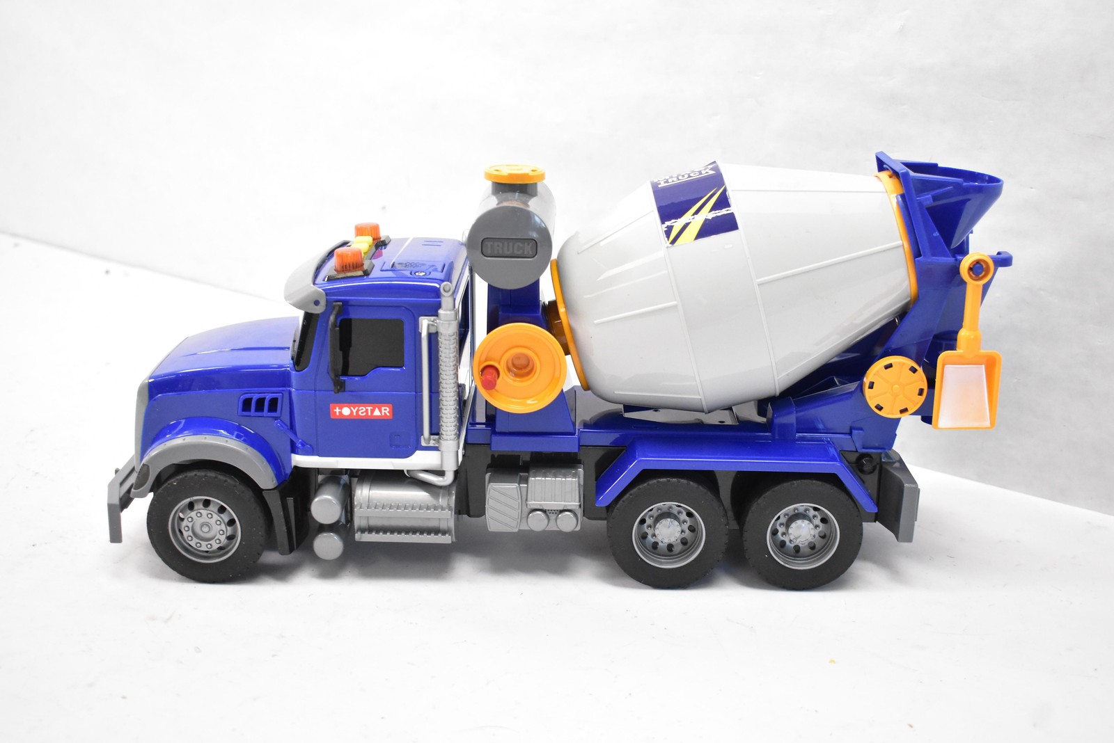 ToyStar Blue Cement Mixer Truck Toy Construction Vehicle Kids Battery Operated
