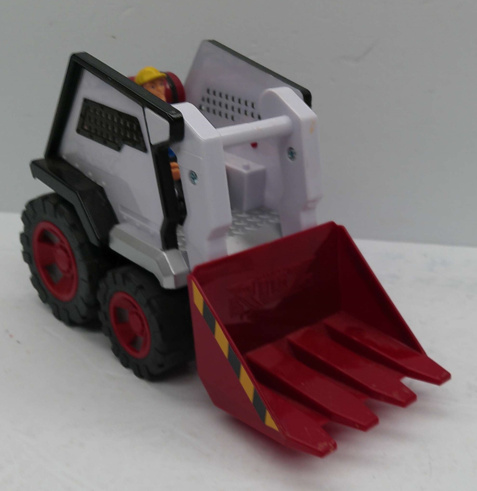 Mighty Rigz Skid Steer Front Loader Toy w/Operator Figure Plastic 8.5″ Long