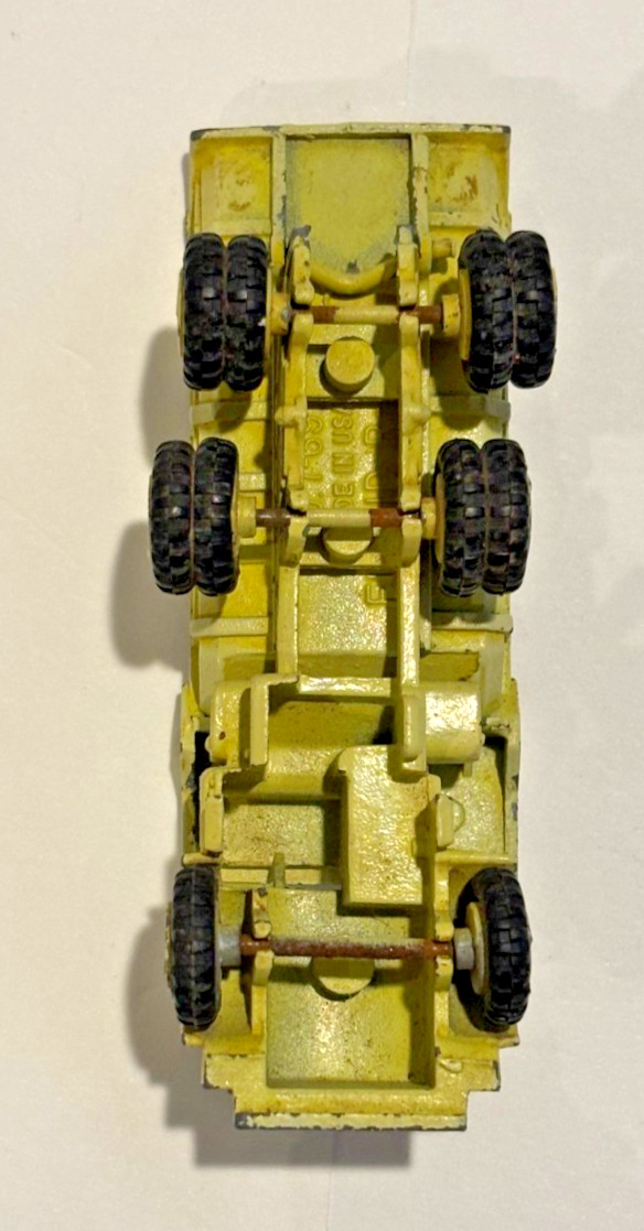 Vintage Mercury Lit’l Toys Gibbs #7-69 Euclid R-40 Dump Truck yellow-green, used