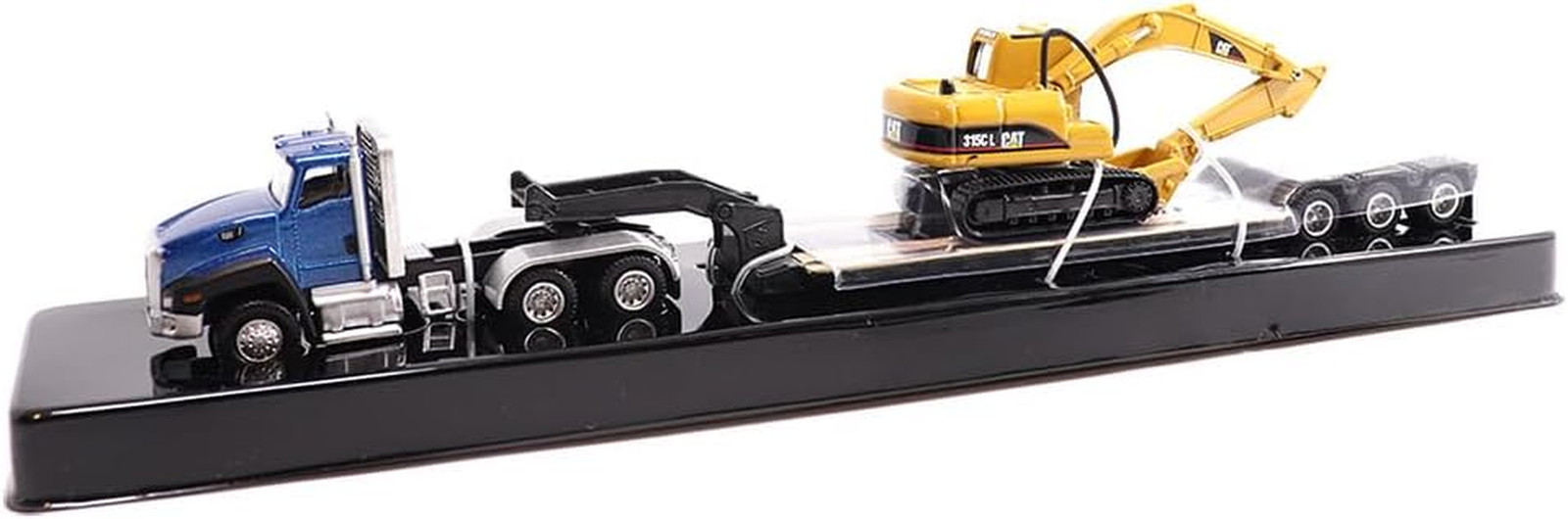 | 1:87 Scale Cat CT660 Day Cab Tractor with Lowboy Trailer and Cat 315C L Hydrau