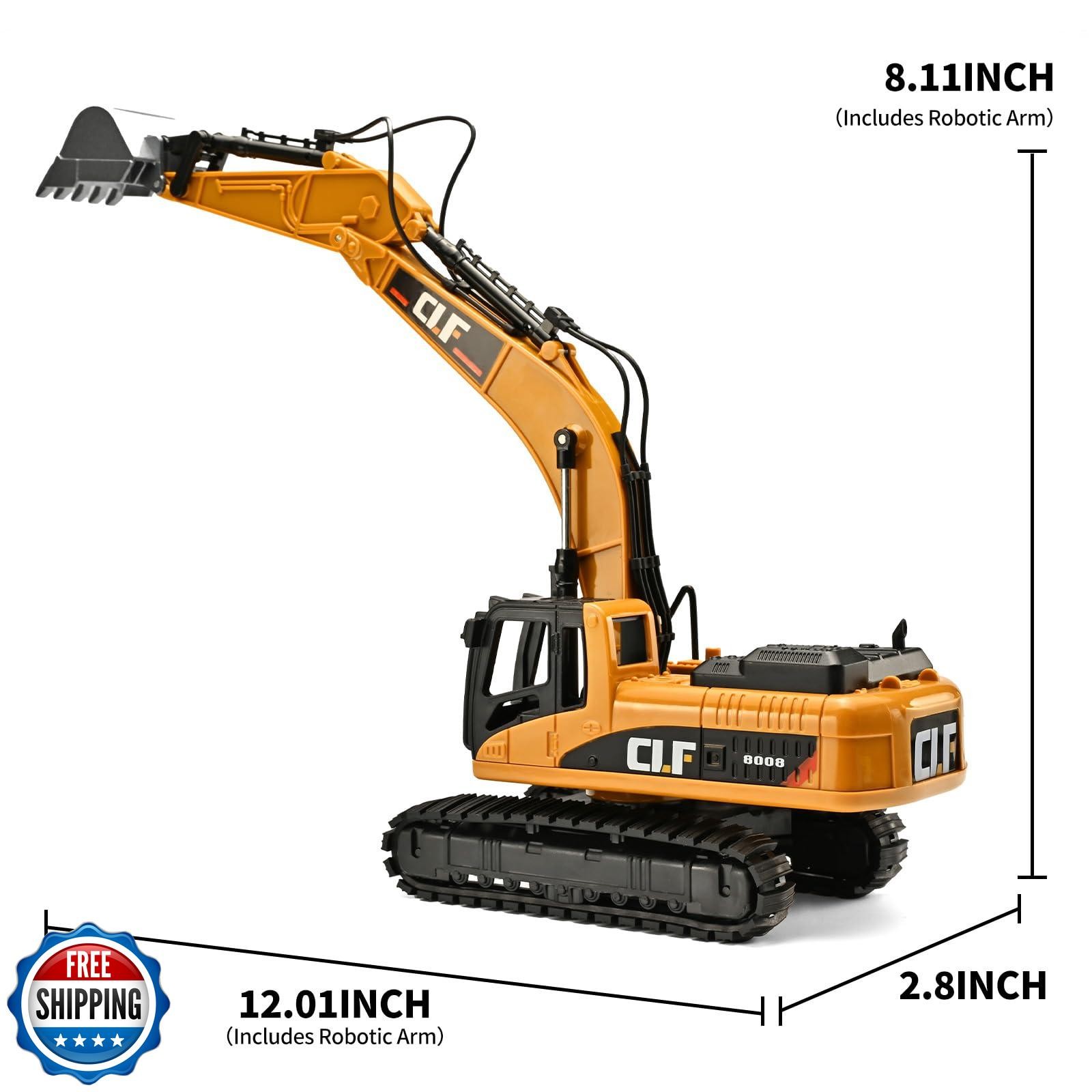 NOVAFUSION Excavator Toys for Boys 3-5 Year Old,Crawler Excavator