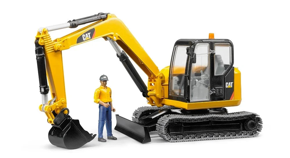 Bruder #02467 CAT Mini Excavator with Worker #2467