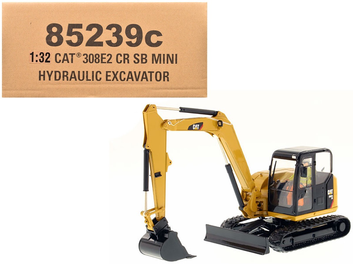 CAT Caterpillar 308E2 CR SB Mini Hydraulic Excavator with Working Tools and Oper