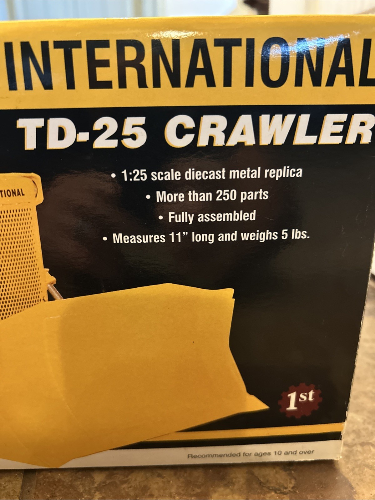 First Gear International TD-25 Crawler Dozer 1:25 Diecast Metal Yellow 79-0156