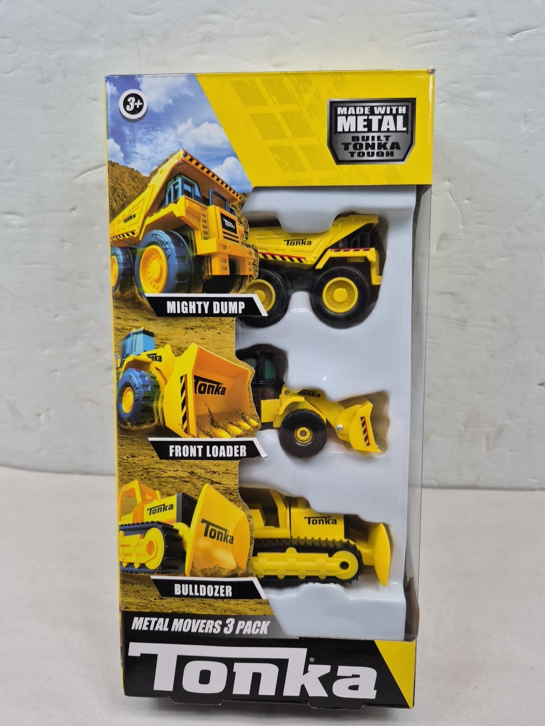 Tonka Metal Movers – 3 pack – Mighty Dump Truck, Front Loader & Bulldozer New