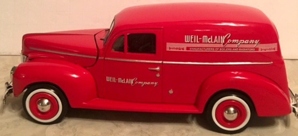 LTD EDITION 2015 WEIL-McLAIN DIECAST METAL 1940 FORD SEDAN DELIVERY TRUCK-NWOB