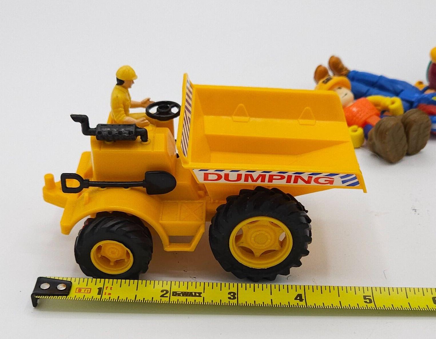 Toy State Schylling CAT Construction Dump Truck Vehicles Plastic Lot of 4
