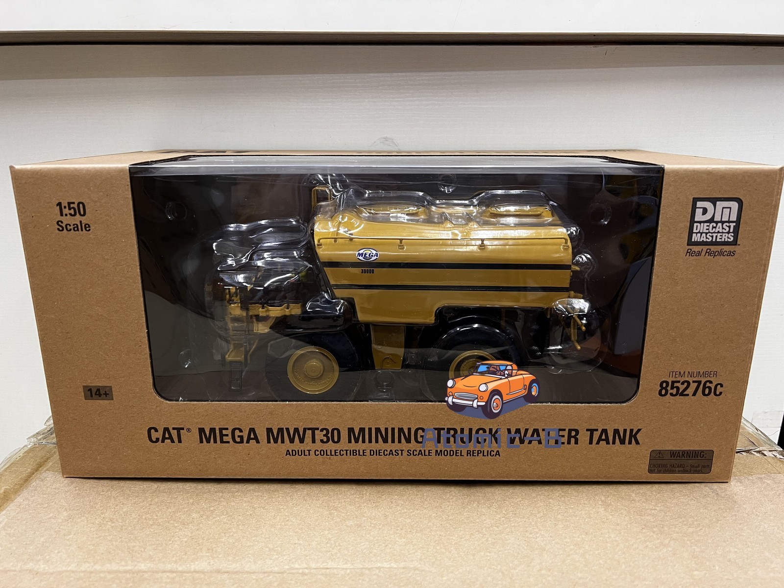 DM 1:50 CAT MEGA MWT30 Caterpillar Mining Water Sprinkler Truck Model 85276C