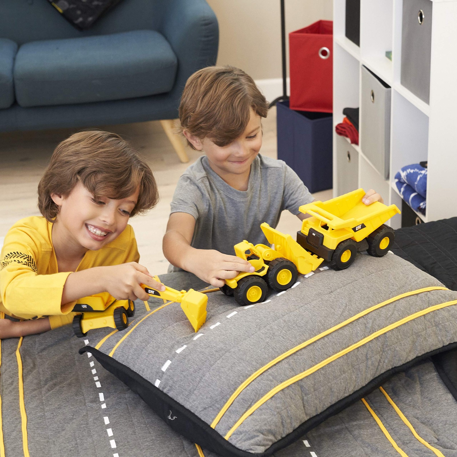 Construction 7″ Dump Truck, Loader & Excavator toys Combo Pack